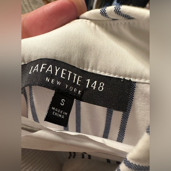 Lafayette 148 New York Striped Dress - Picture 6 of 6